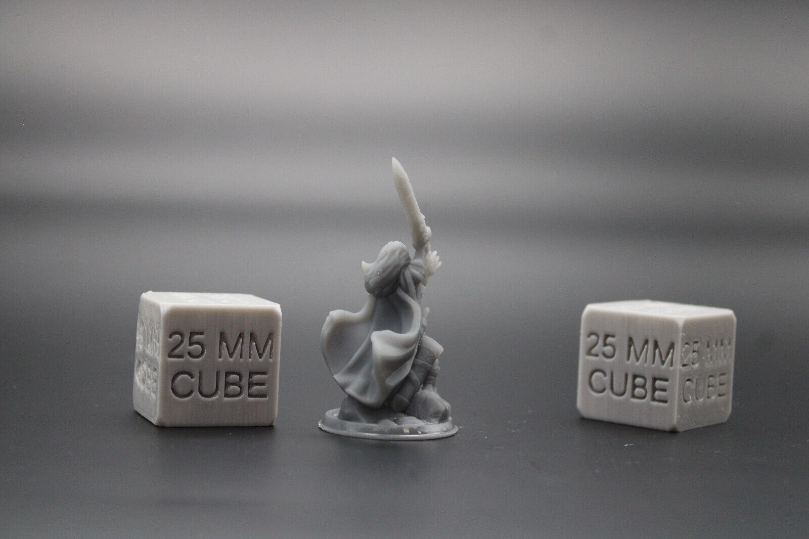 Paladin Fighter Female Great Sword Dagger Cape 32mm Miniature Dnd Skirmish