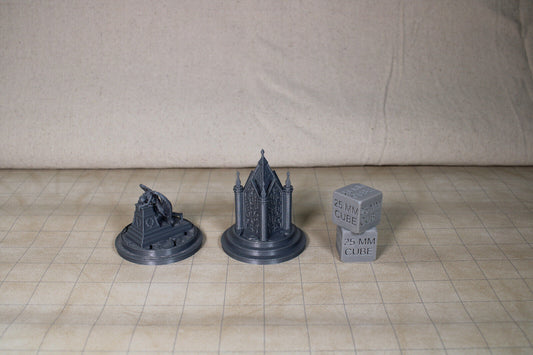 Tabletop Terrain Monument Weeping Angel Statue Dnd RPG wargame skirmish 28mm