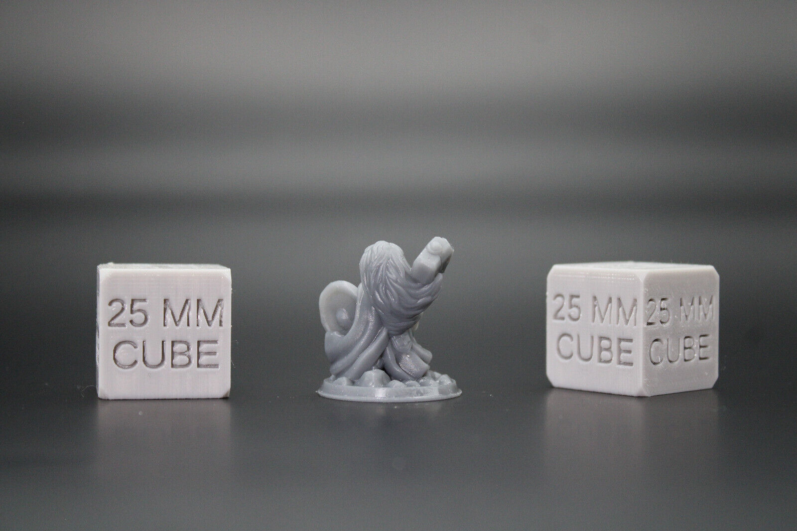 Dwarf Female FIghter Warrior Hammer Shield 32mm Miniature Dnd Skirmish