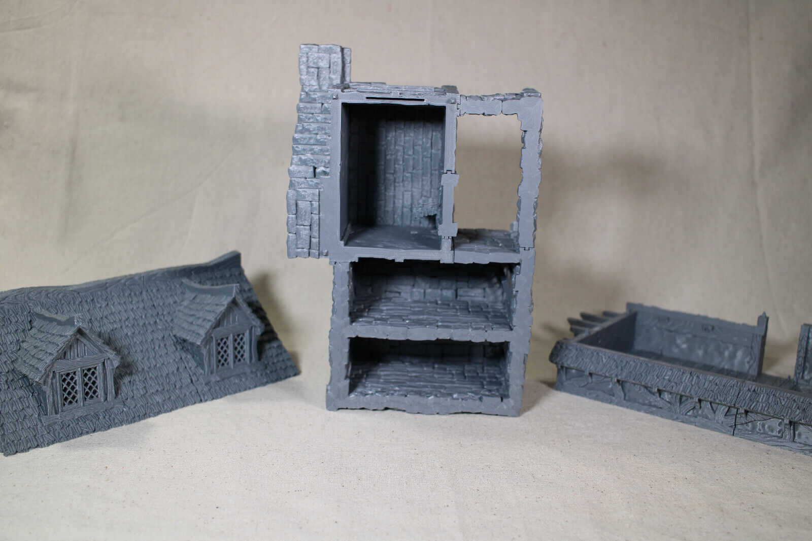 Tabletop Terrain Prison Barracks Guard House Dnd RPG wargame skirmish 28mm