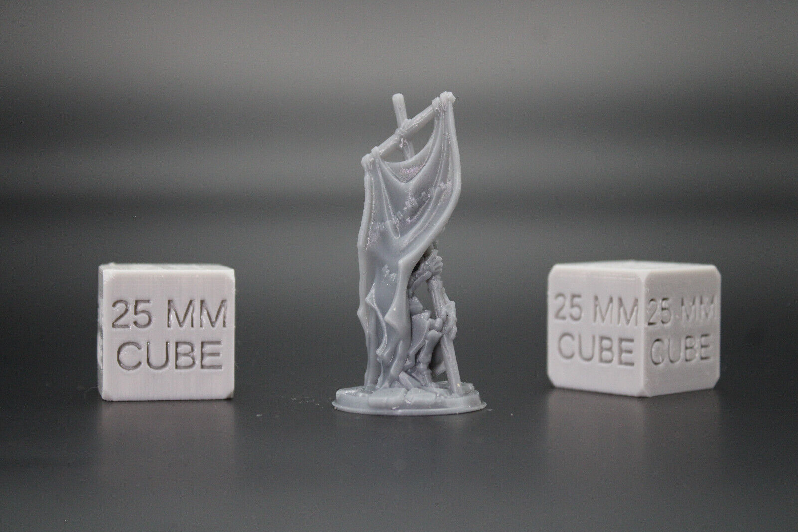 Skeleton Undead Banner Flag Standard Bearer 32mm Miniature Dnd Skirmish