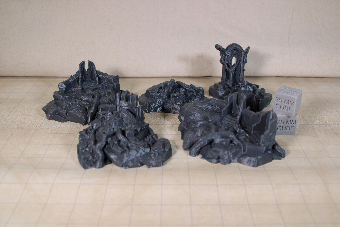 Tabletop Terrain Elven Forest Ruin Scatter Dnd RPG wargame skirmish 28mm