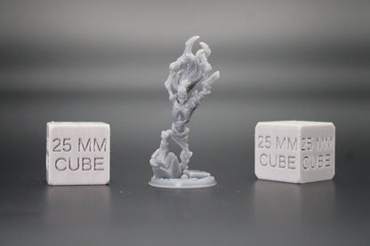 Skeleton Undead Dual Wield Sickle Flying Hair 32mm Miniature Dnd Skirmish
