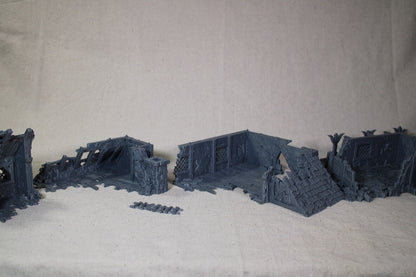 Tabletop Terrain Ruin 4 story Medieval Mansion Dnd RPG wargame skirmish 28mm