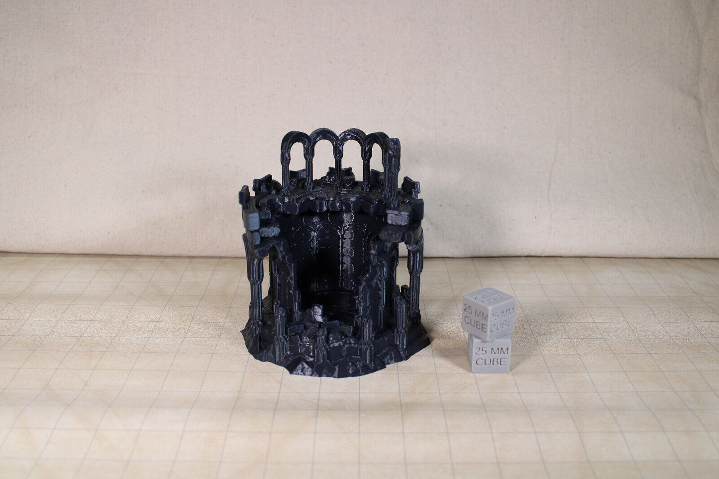 Tabletop Terrain Elven Destroyed Fort Garrison Dnd RPG wargame skirmish 28mm