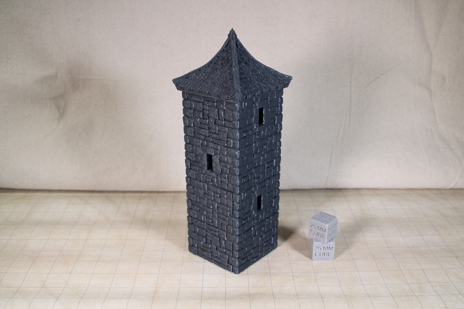 Tabletop Terrain 4 story Tower Guard Garrison Dnd RPG wargame skirmish 28mm