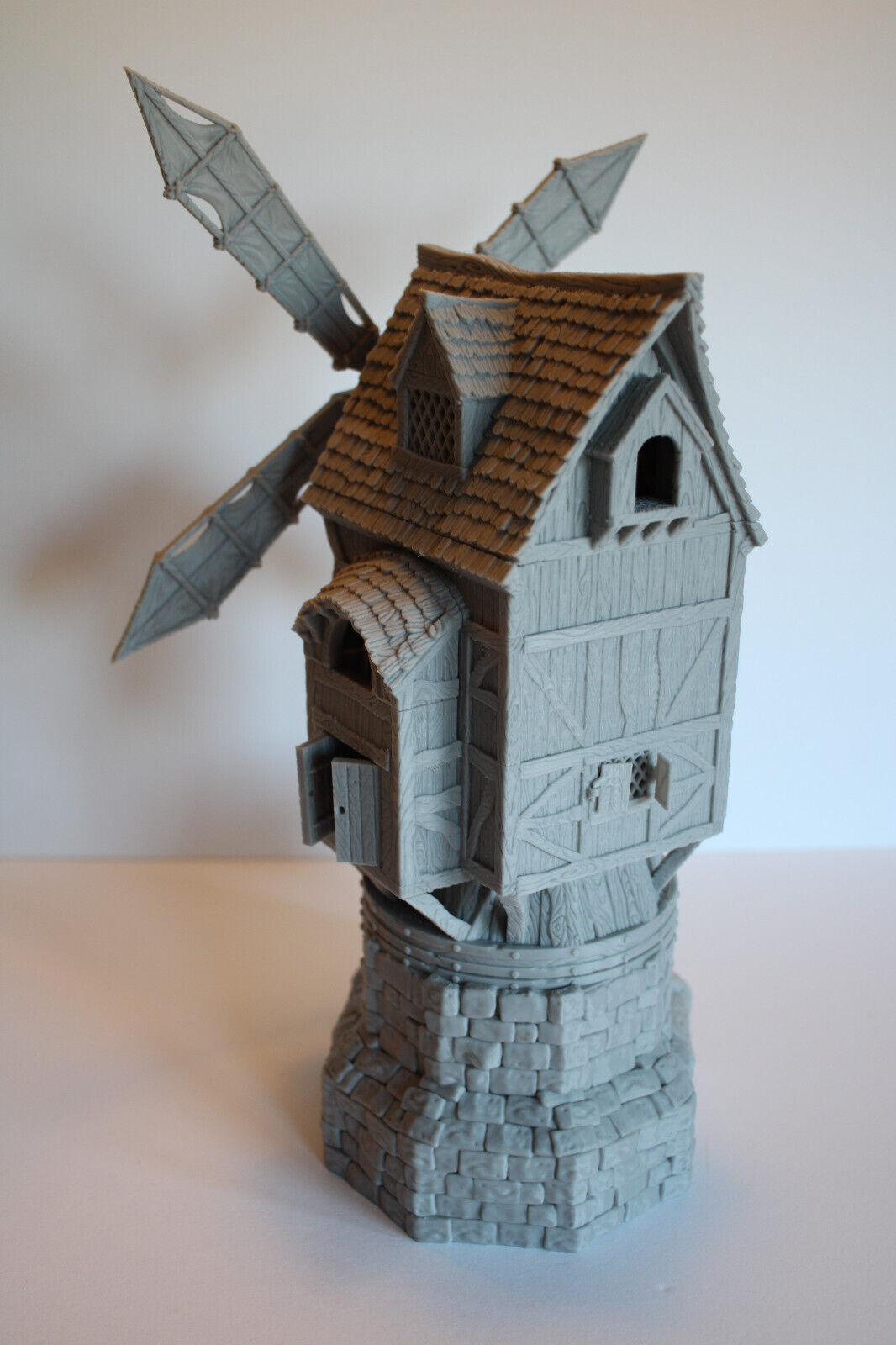 Tabletop Terrain Windmill Grain Mill Dnd RPG wargame skirmish 28mm Spins & Pivot