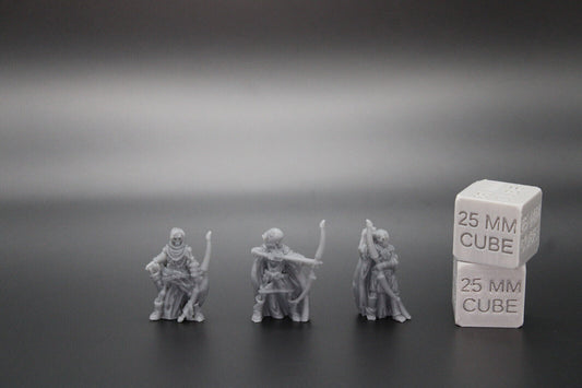Skeleton Undead Archer x3 32mm Miniature Dnd Skirmish HeroQuest