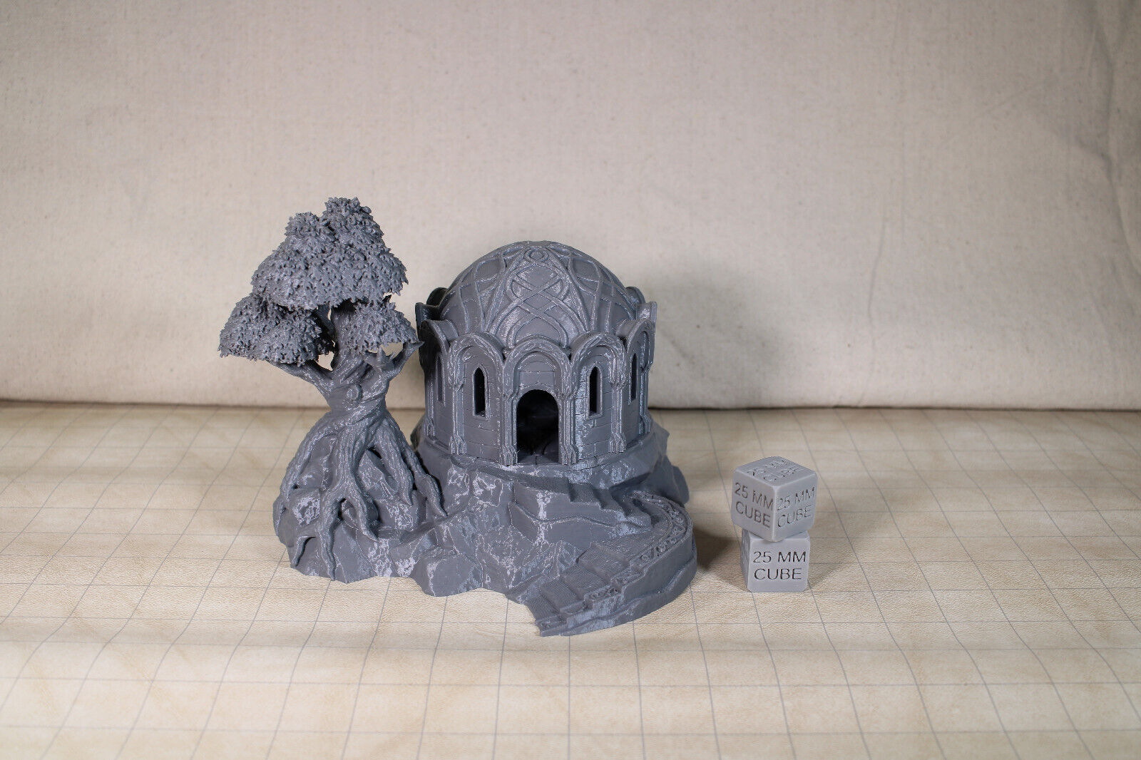 Tabletop Terrain Elven Library Cut Stone Base Tree Dnd RPG wargame skirmish 28mm