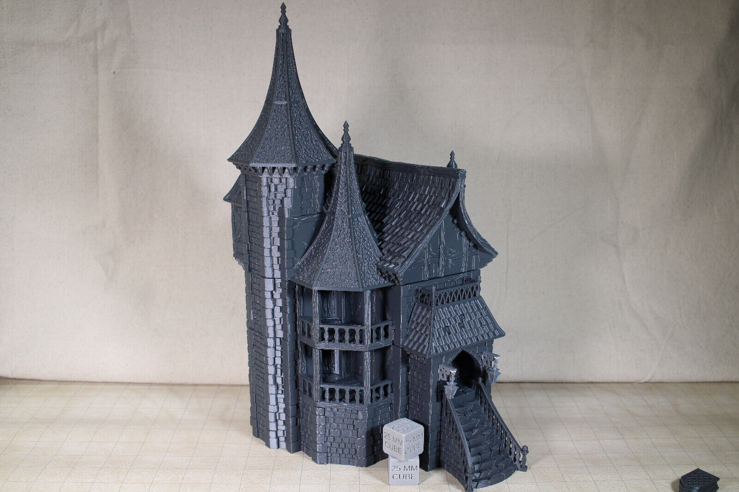 Tabletop Terrain Medieval Mansion Inn Dnd RPG wargame skirmish 28mm