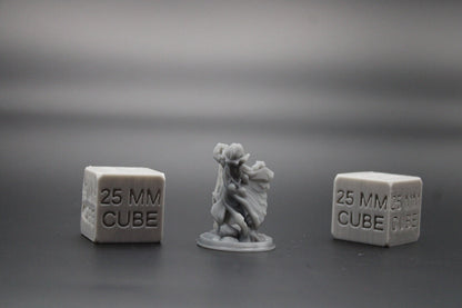 Necromancer Mage Sorceress Female Lightning 32mm Miniature Dnd Skirmish