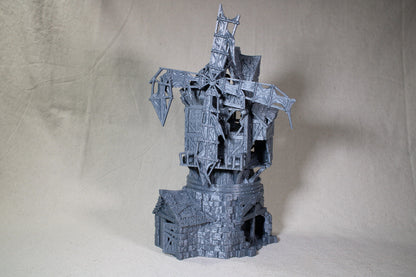 Tabletop Terrain Windmill Grain Mill Dnd RPG wargame skirmish 28mm Spins & Pivot