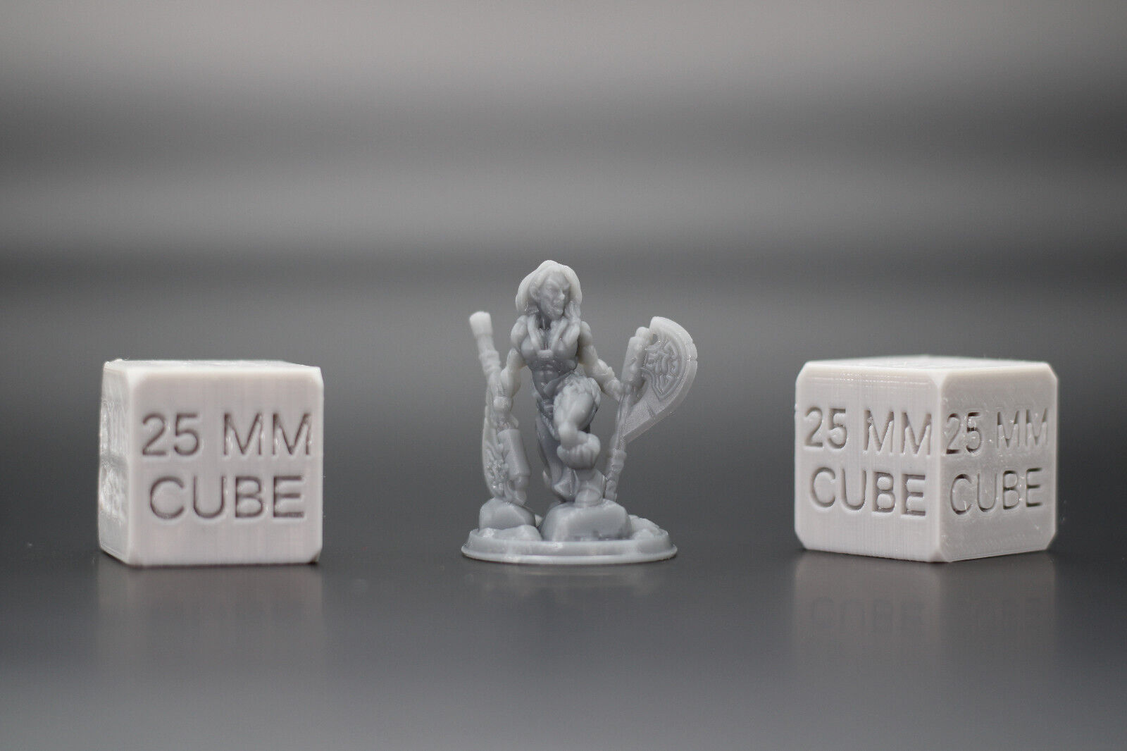 Barbarian Female Dual Wield Axe 32mm Miniature Dnd Skirmish