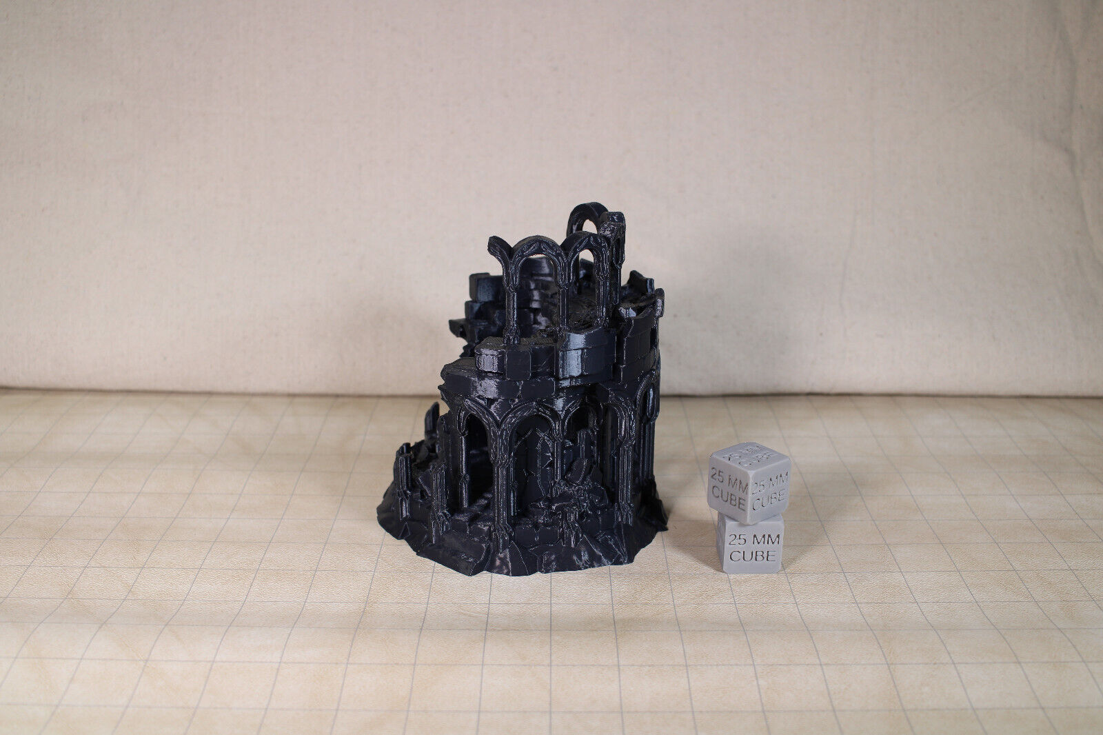 Tabletop Terrain Elven Destroyed Fort Garrison Dnd RPG wargame skirmish 28mm