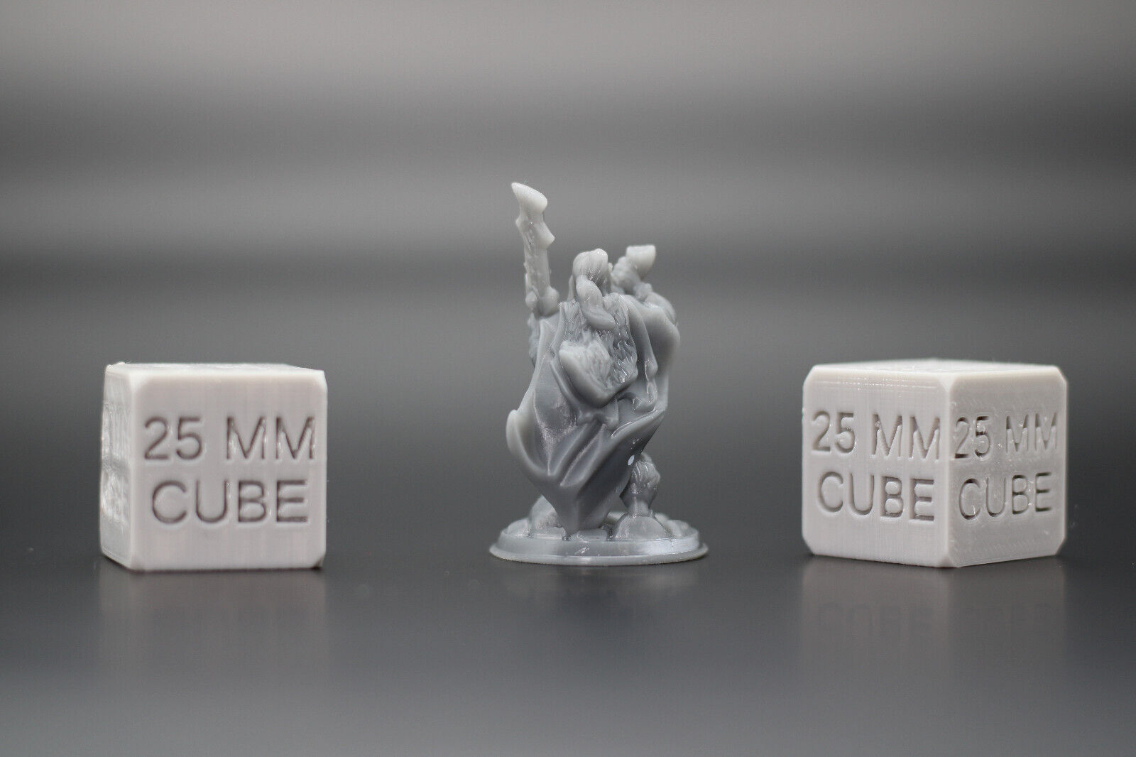 Barbarian with Great Sword & Horn 32mm Miniature Dnd Skirmish