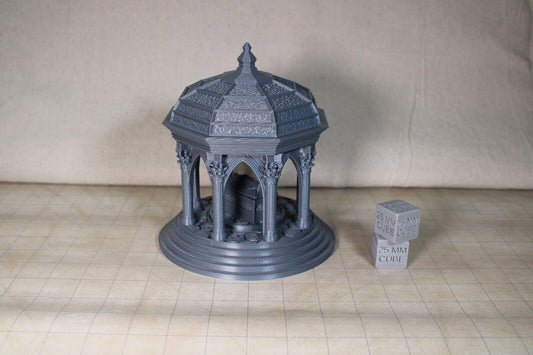 Tabletop Terrain Gazebo Crypt Dungeon Entrance Dnd RPG wargame skirmish 28mm