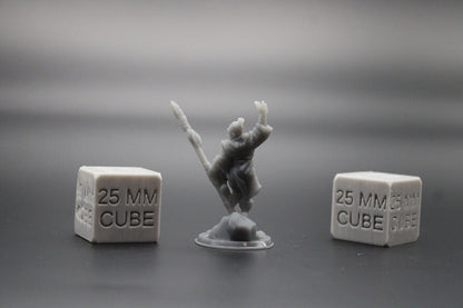 Monk Spear Beaded Necklace 32mm Miniature Dnd Skirmish