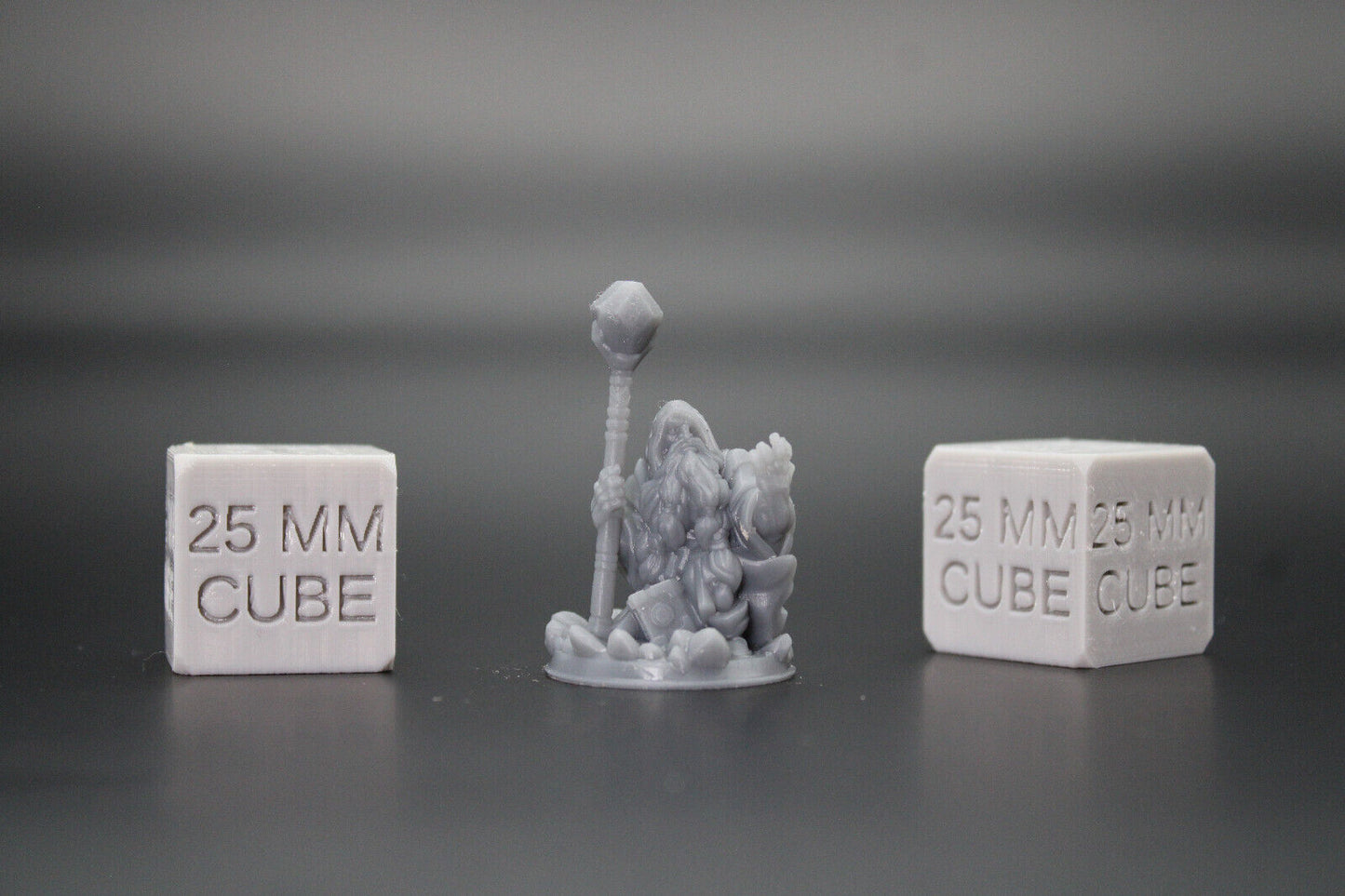 Dwarf Arcane Wizard Sorcerer Orb Staff Book 32mm Miniature Dnd Skirmish