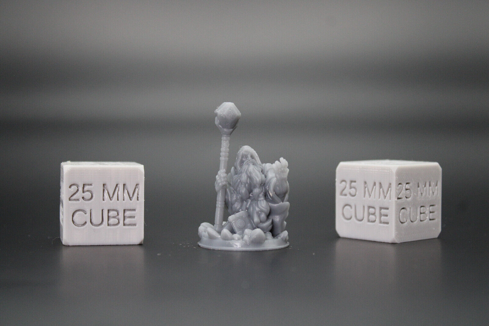 Dwarf Arcane Wizard Sorcerer Orb Staff Book 32mm Miniature Dnd Skirmish