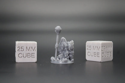 Dwarf Arcane Wizard Sorcerer Orb Staff Book 32mm Miniature Dnd Skirmish