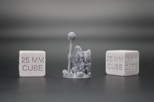 Dwarf Arcane Wizard Sorcerer Orb Staff Book 32mm Miniature Dnd Skirmish