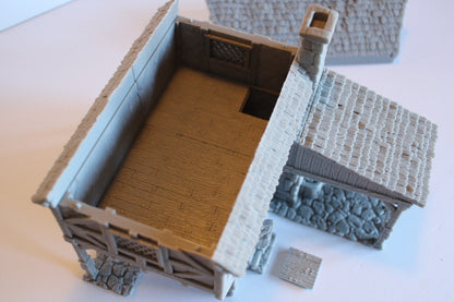 Tabletop Terrain Blacksmith House Dnd RPG wargame skirmish 28mm