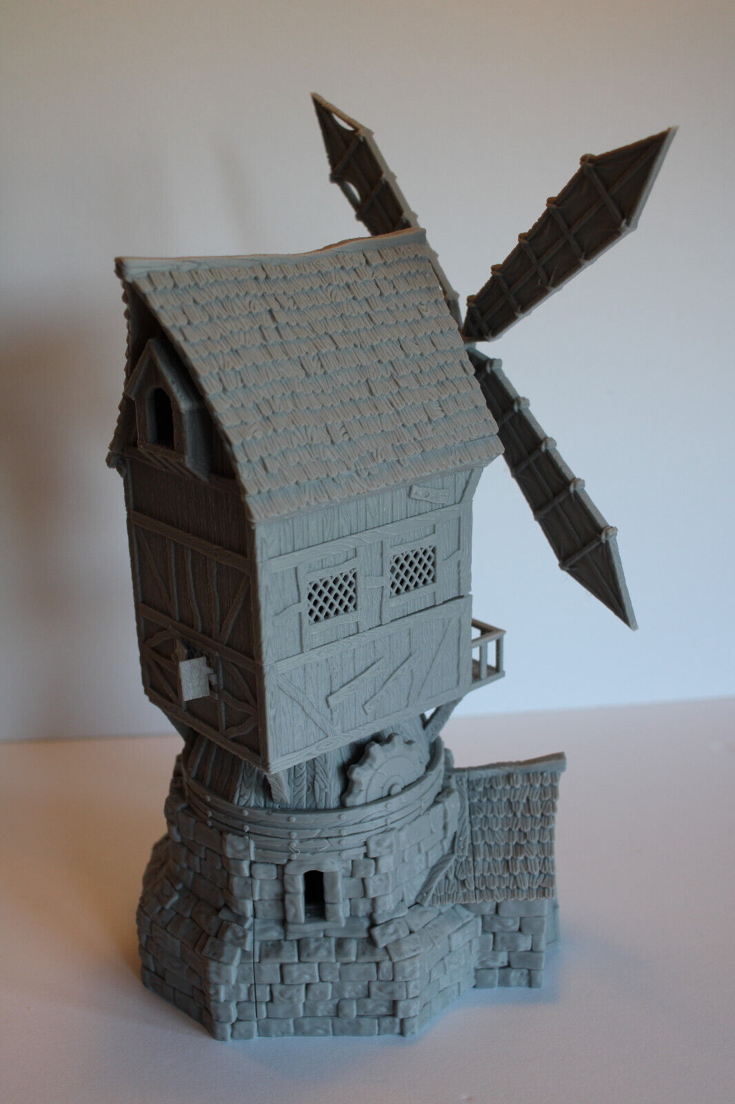Tabletop Terrain Windmill Grain Mill Dnd RPG wargame skirmish 28mm Spins & Pivot
