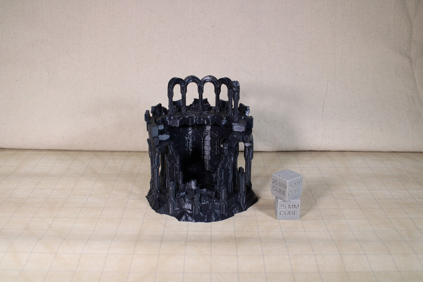 Tabletop Terrain Elven Destroyed Fort Garrison Dnd RPG wargame skirmish 28mm
