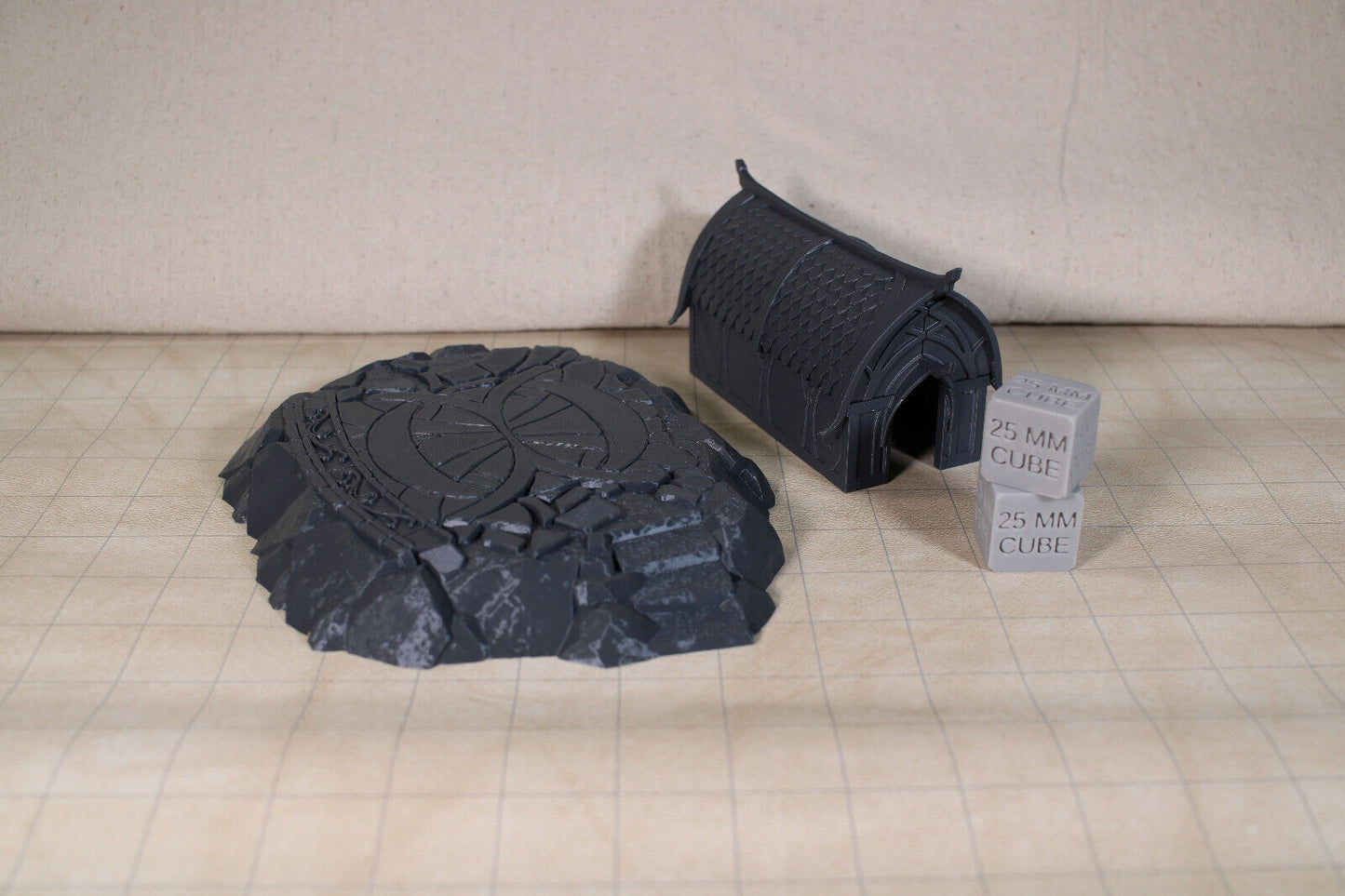 Tabletop Terrain Elven House Cut Stone Base Dnd RPG wargame skirmish 28mm