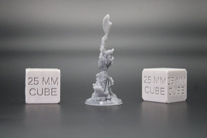 Skeleton Knight Undead Armored Raised Great Axe 32mm Miniature Dnd Skirmish