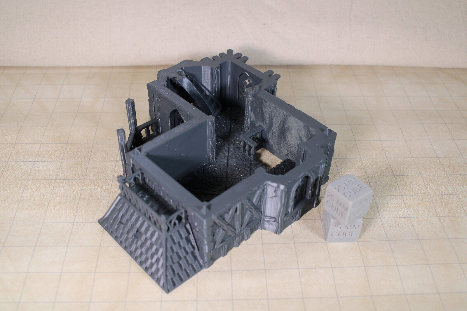 Tabletop Terrain Medieval Mansion Inn Dnd RPG wargame skirmish 28mm
