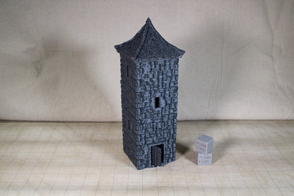 Tabletop Terrain 4 story Tower Guard Garrison Dnd RPG wargame skirmish 28mm