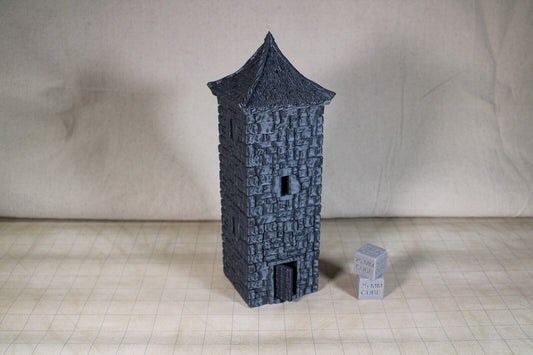 Tabletop Terrain 4 story Tower Guard Garrison Dnd RPG wargame skirmish 28mm
