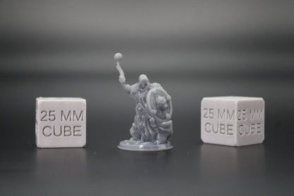 Cleric Paladin Ball Chain Flail 32mm Miniature Dnd Skirmish