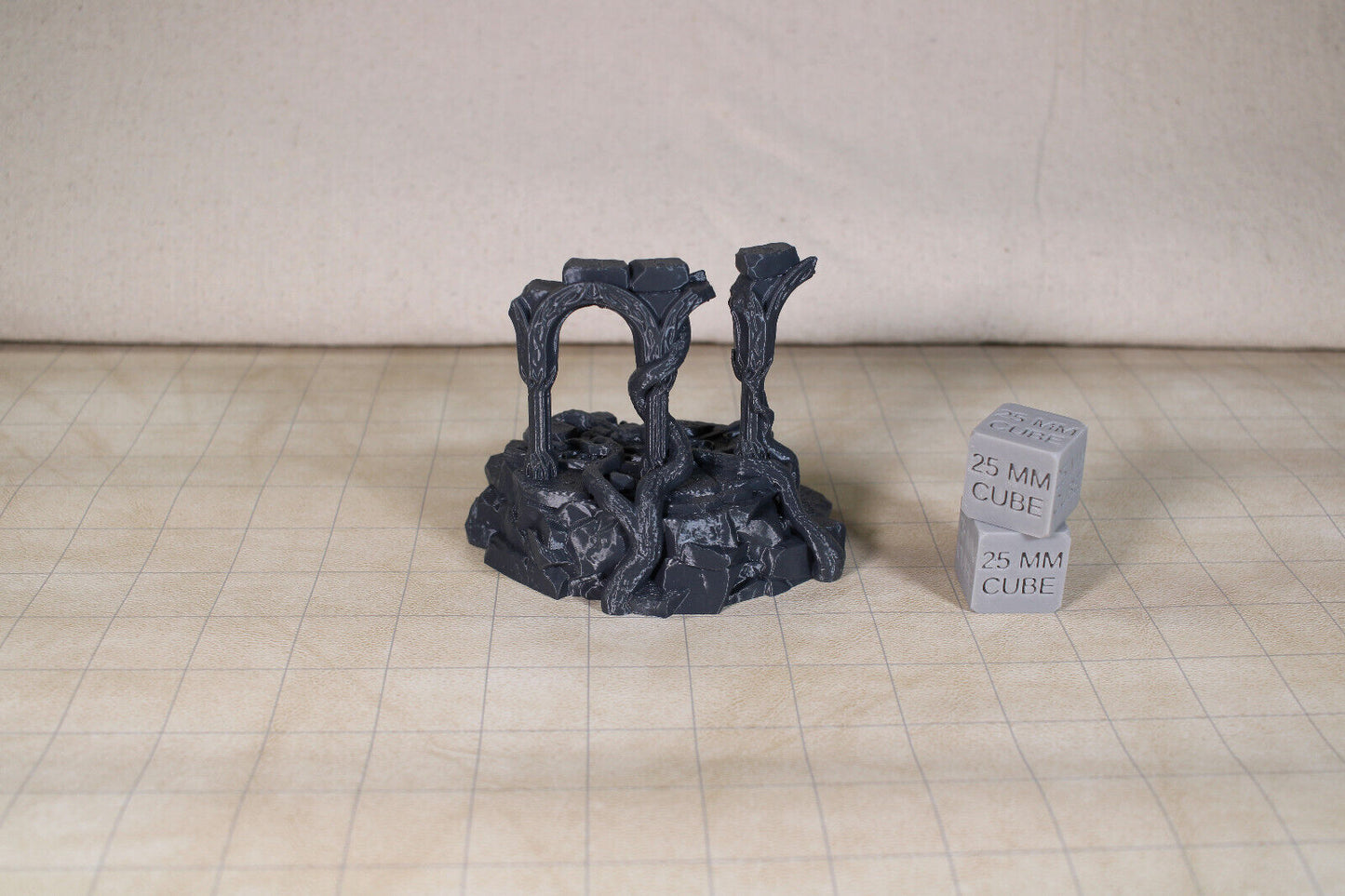 Tabletop Terrain Destroyed Temple Ruin Elven Dnd RPG wargame skirmish 28mm