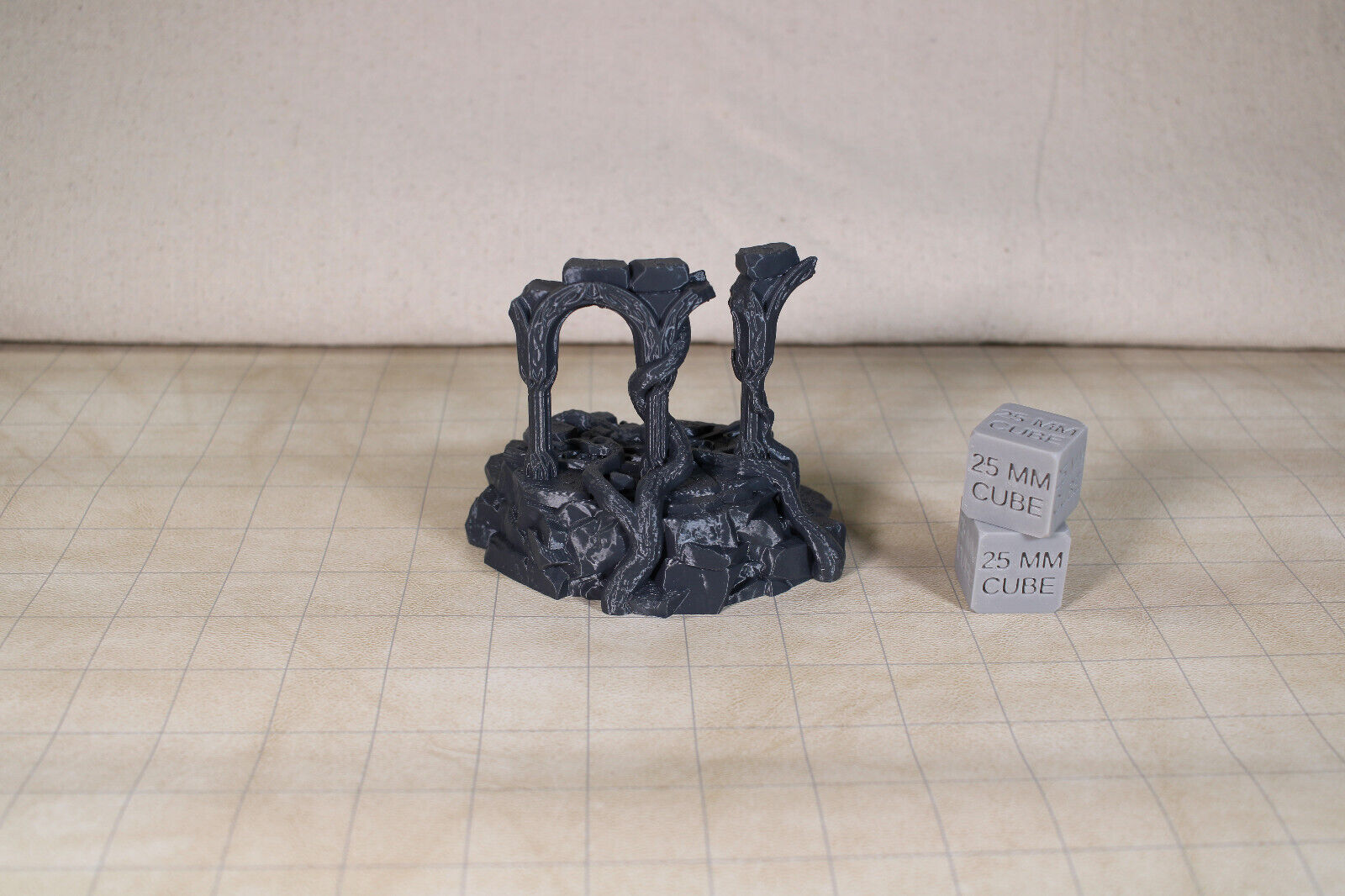 Tabletop Terrain Destroyed Temple Ruin Elven Dnd RPG wargame skirmish 28mm