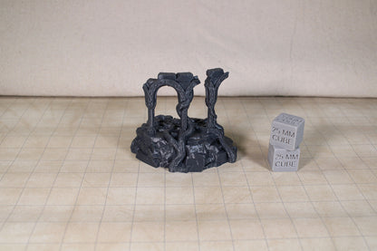Tabletop Terrain Destroyed Temple Ruin Elven Dnd RPG wargame skirmish 28mm