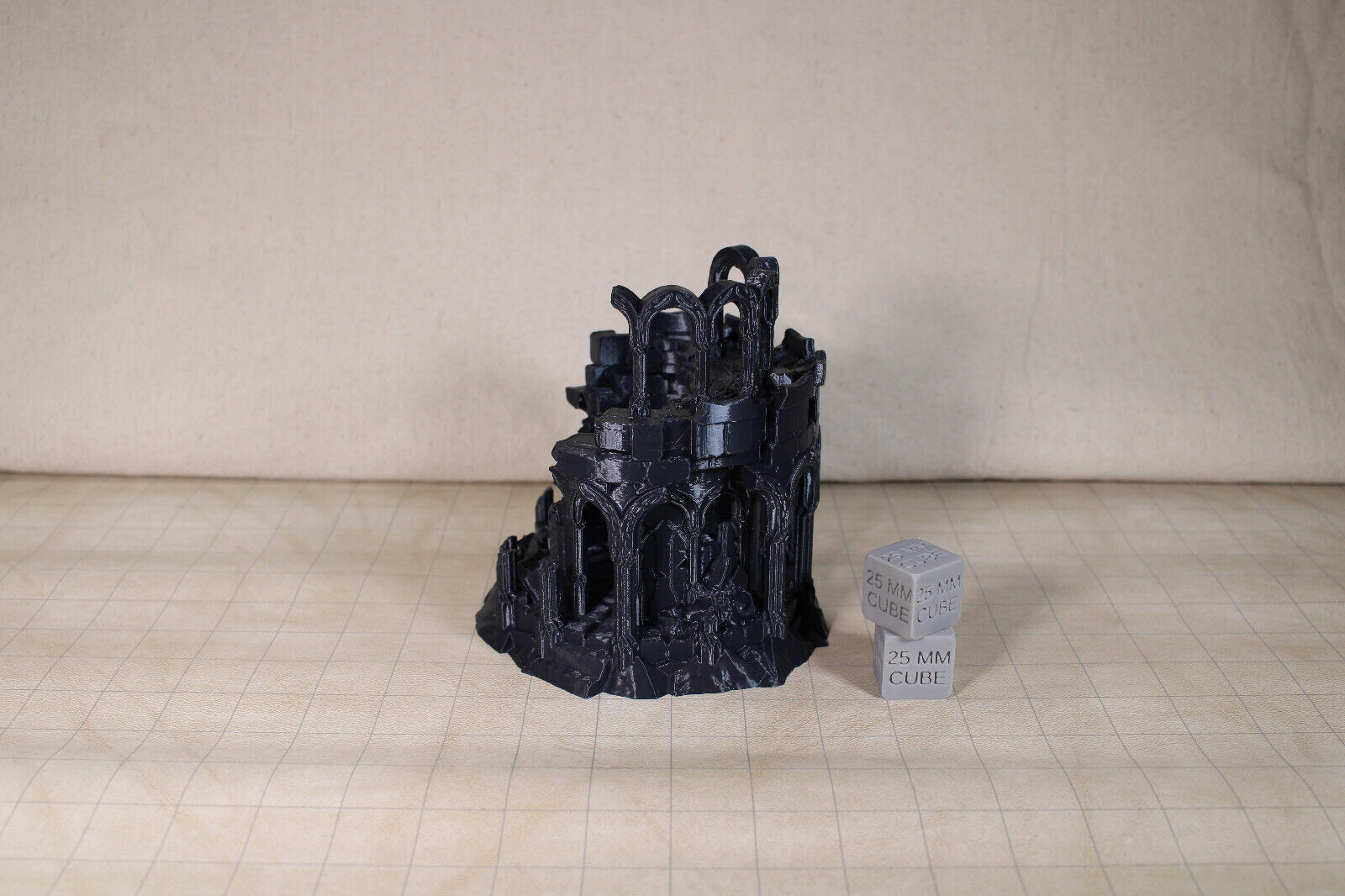 Tabletop Terrain Elven Destroyed Fort Garrison Dnd RPG wargame skirmish 28mm