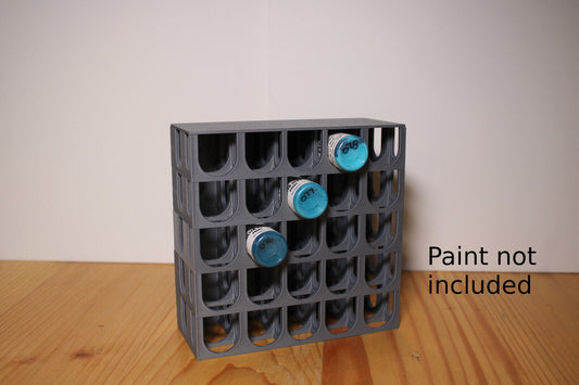 Dropper hobby paint holder rack modular organizer vallejo reaper army painter