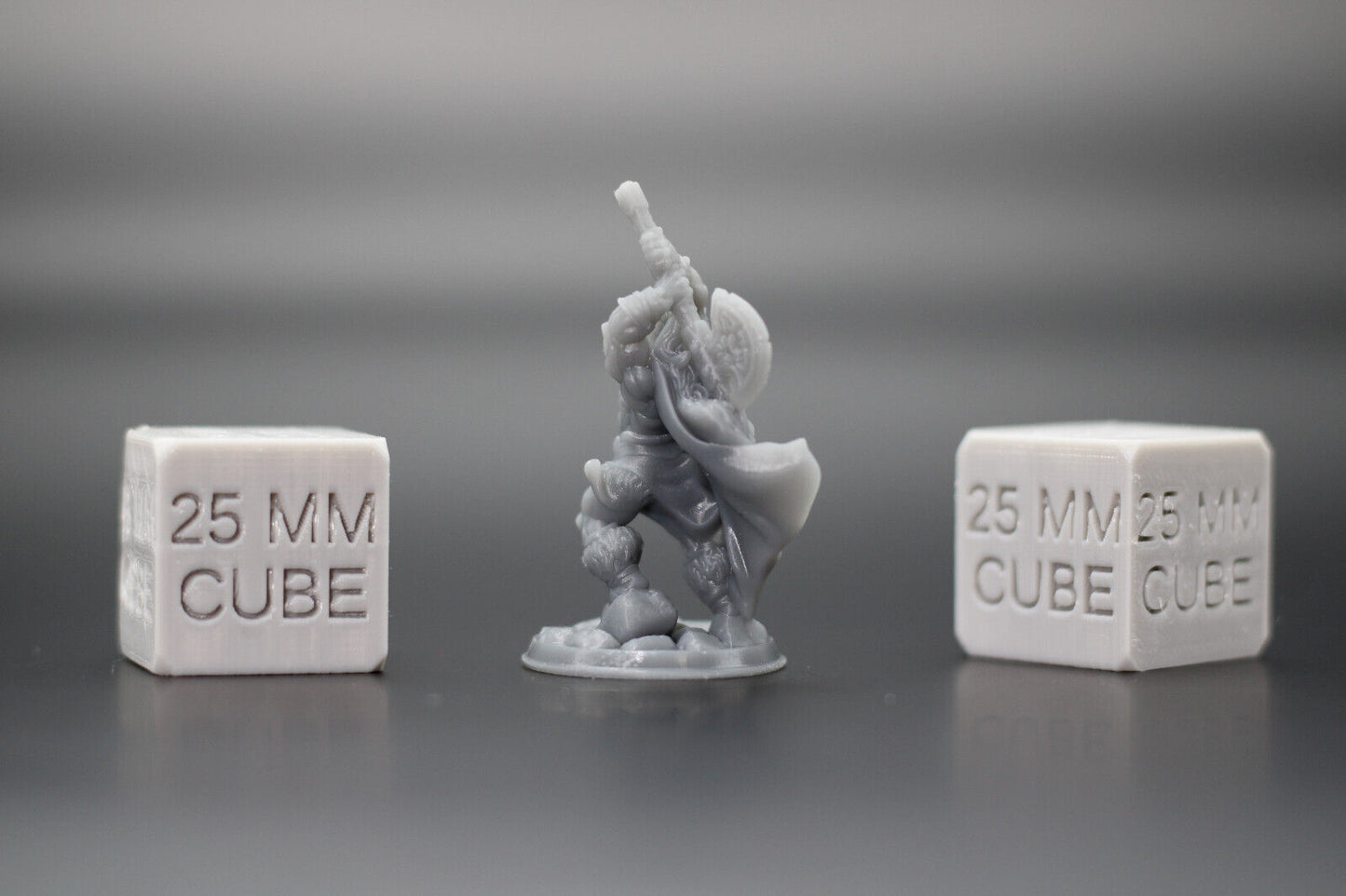 Barbarian with Great Axe 32mm Miniature Dnd Skirmish