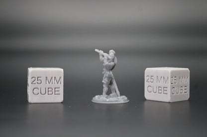 Bard Female with Flute Piccalo and Sword  32mm Miniature Dnd Skirmish