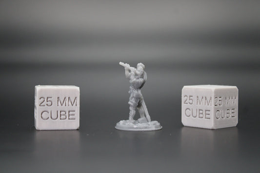 Bard Female with Flute Piccalo and Sword  32mm Miniature Dnd Skirmish