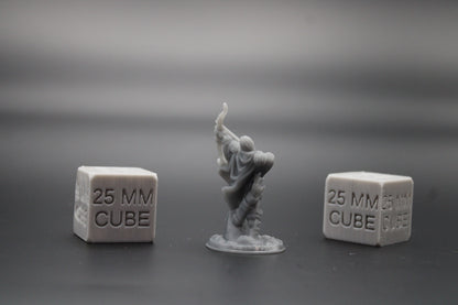 Ranger with Bow Taking Shot 32mm Miniature Dnd Skirmish