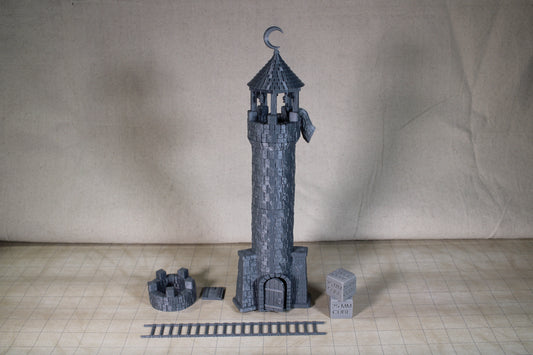 Scout Lookout Signal Tower Tabletop Terrain 28mm RPG wargame skirmish