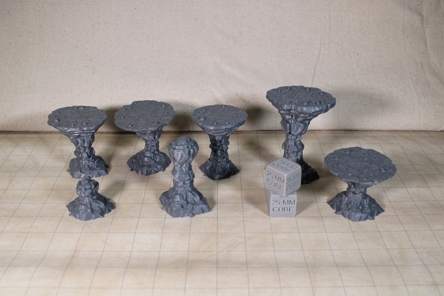 Tabletop Terrain Raised Pedestal Flat Rocks Dnd RPG wargame skirmish 28mm 32mm