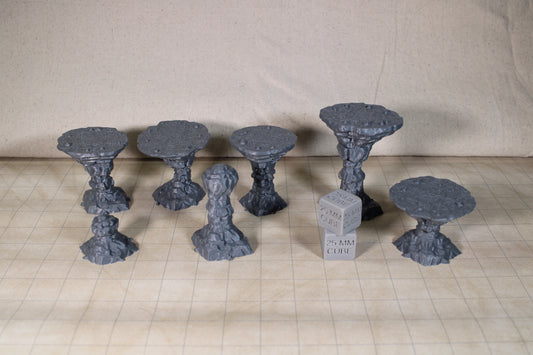 Tabletop Terrain Raised Pedestal Flat Rocks Dnd RPG wargame skirmish 28mm 32mm
