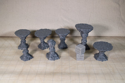 Tabletop Terrain Raised Pedestal Flat Rocks Dnd RPG wargame skirmish 28mm 32mm
