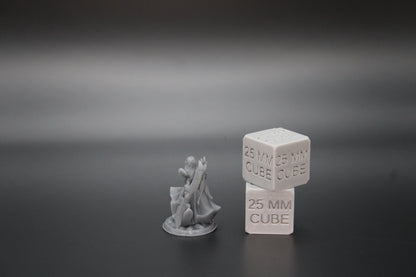 Elven Warrior Twin Blade Sword 32mm Miniature Dnd Skirmish