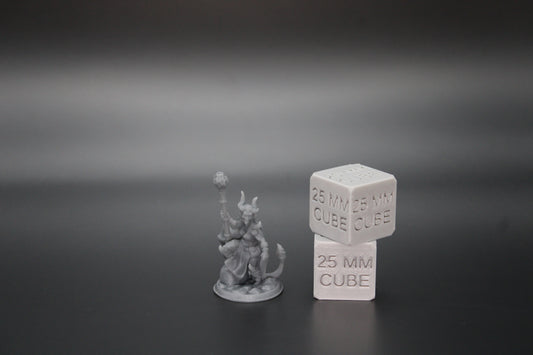 Tiefling Demonkin Female Cleric Mage Staff 32mm Miniature Dnd Skirmish