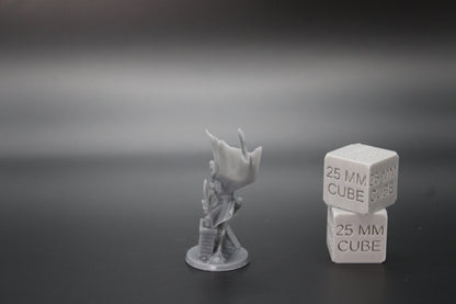 Dragonkin Rogue Female Assassin Thief Dual Wield 32mm Miniature Dnd Skirmish